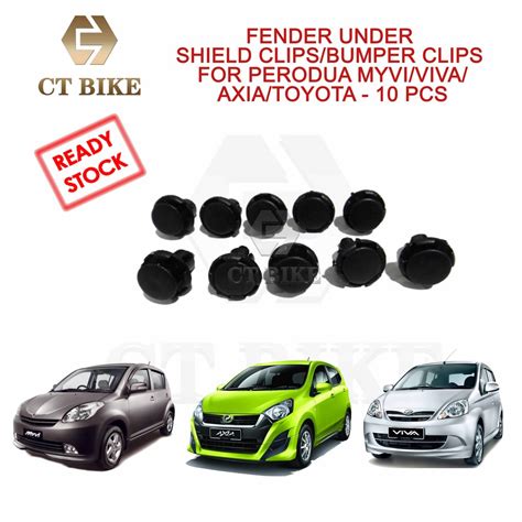 Fender Under Shield Clips Bumper Clips For Perodua Myvi Viva Axia