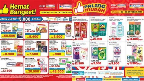 Katalog Promo Jsm Indomaret Oktober Popok Bayi Rp Mie