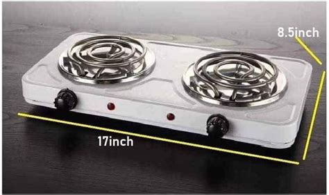 Double Burner Hot Plate Electric Cooking Stove Tv Home Appliances
