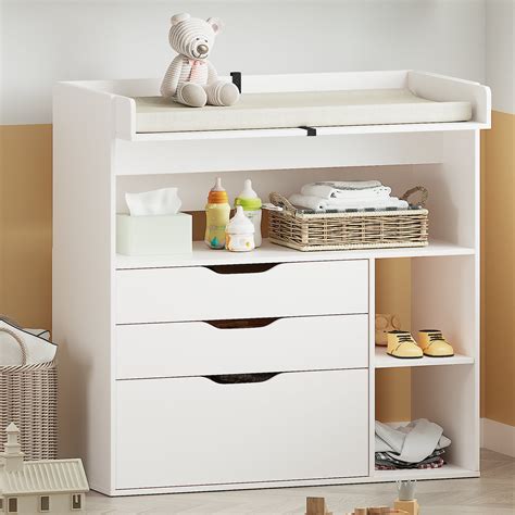 baby changing table storage