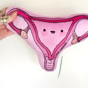 Uterus Plushy Cute Organ Anatomy Toy Female Reproductive Vagina Cervix Ovaries Womb Etsy
