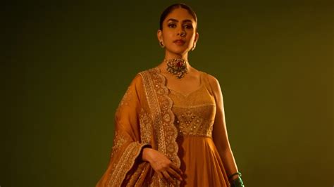 mrunal thakur stuns  latest photoshoot elegance  charm personified