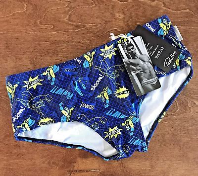 Nwt Taddlee Mens Swim Bikini Brief Swimsuit Bottom Superhero Xxl Inch New Ebay