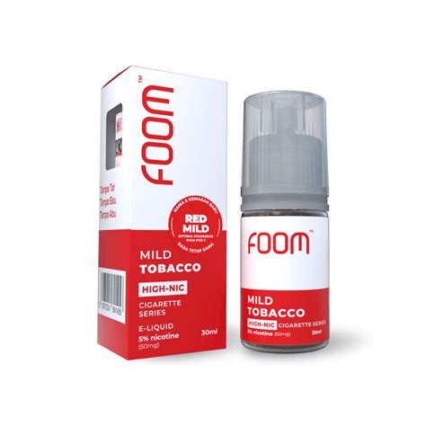 liquid saltnic mild tobacco cigarette series foom