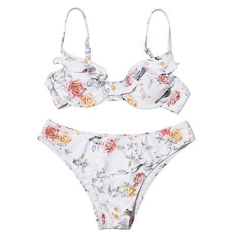 Swimsuit Sexy Ruffles Swimwear Sling Bikini Se Vicedeal