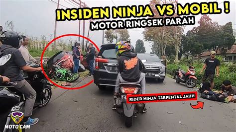 Sunmori Crash Ninja Vs Mobil Gara Kurang Fokus Insiden Ngabers Vs