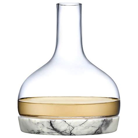 Nude Glass Chill Carafe With Marble Base Carafe Carafe Pitcher