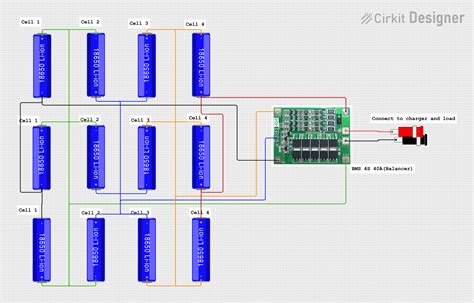 How to Use BMS 2S 18650: Pinouts, Specs, and Examples | Cirkit Designer