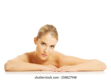 Portrait Nude Woman Sitting Desk Looking Stock Photo 258827948 Shutterstock