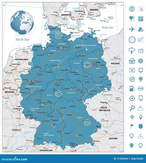 Map Of Germany Rivers And Mountains United States Map