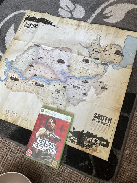 The Red dead redemption 1 map that came with the physical copy. : r ...