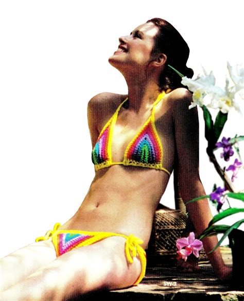 Vintage 70s Crochet Bikini PDF Pattern Swim By KinzieWoolShop