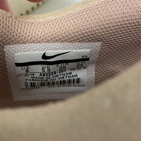 Nike Airforce Platform Style Womens Size Nude Pink S