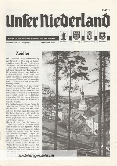 Unser Niederland Nr.718 September 2009 | Städte und Gemeinden bis heute