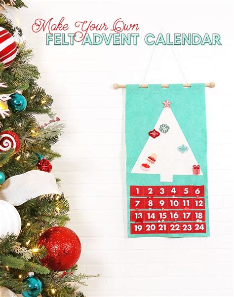 DIY Felt Christmas Tree Advent Calendar - Persia Lou