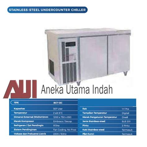 Jual Starcool Stainless Steel Under Counter Chiller Tipe Bgt C Di