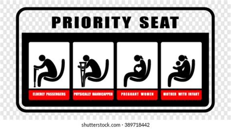 Priority Seating Stock Vectors Images Vector Art Shutterstock