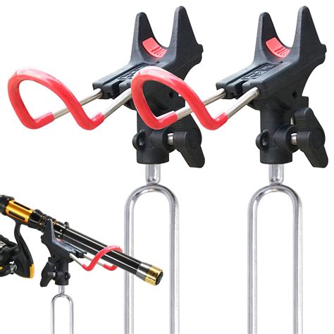 LEEKO 360 Adjustable Stainless Steel Fishing Rod Holder - Portable ...