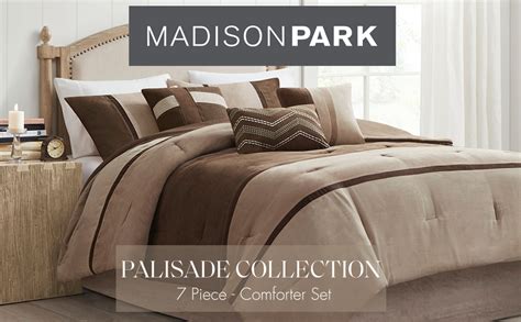 Madison Park Palisades Comforter Set Modern Faux Suede