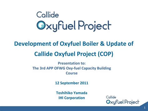 PDF Development Of Oxyfuel Boiler Update Of Callide Oxyfuel Project