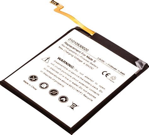 AKKU 30943: Smartphone battery for Huawei devices, Li-Po, 3100 mAh at ...