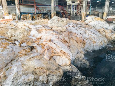 Group Of Crumb Rubber Wait For Tranfer To The Industrail Stock Photo