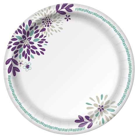 Dixie Paper Plates 8 1 2 Inch Dinner Size Printed Disposable Plate