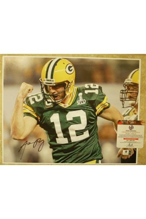 Aaron Rodgers Signed 11x14 Photo Autographed Auto GA GAI COA