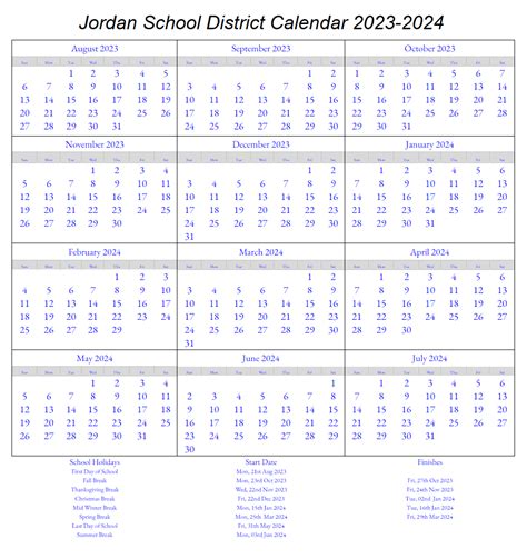 Jordan School District Calendar 2023 2024 School District Calendars