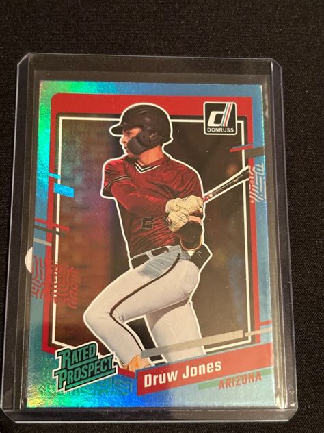 Panini Donruss Rated Prospect Holo Carolina Blue Druw Jones