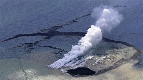 New island emerges after underwater volcano eruption near Japan's Iwoto