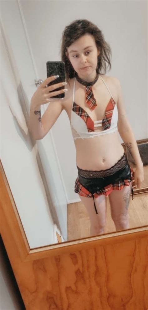 Plaid Print Top Lace Skirt Lingerie Costume Set