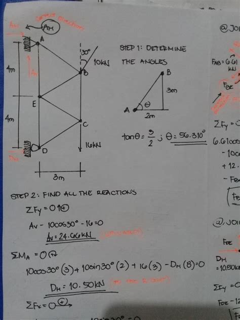 Solved Engineering Statics Equilibrium Trusses Determine The Force In Course Hero