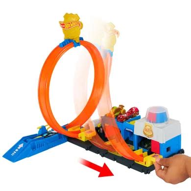 Hot Wheels City Super Police Station Set De Joaca Cu Masina Smyk Ro