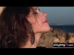 Playboy18 All Natural Brunette Ukrainian Beauty Mila Azul Reveals Her Massive Jugs Xxx