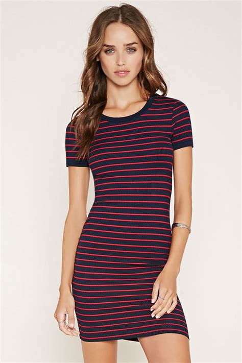 Stripe T Shirt Dress Striped Bodycon Dress Bodycon Dress Shirt Dress