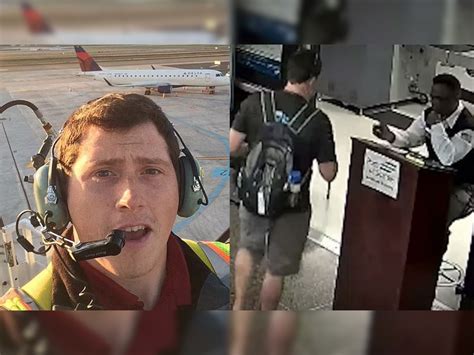 Man Stealing An Alaska Airlines Plane Airport Surveillance Video