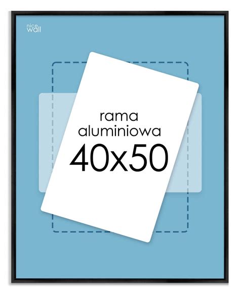 Czarna Ramka Rama aluminiowa 40x50 cm 50x40 cm 10942777794 - Allegro.pl