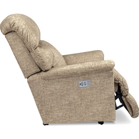 La Z Boy Reed 10x704 B166233 Casual Power Rocking Recliner W Headrest Lumbar And Usb Port