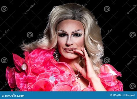 Portrait of Drag Queen stock image. Image of dressing - 61960161