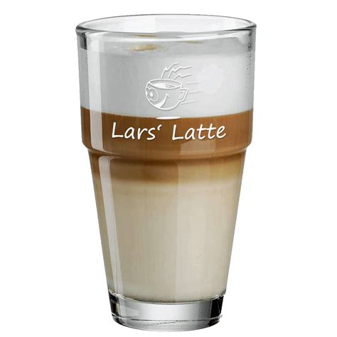 Latte Macchiato Glas Gravur