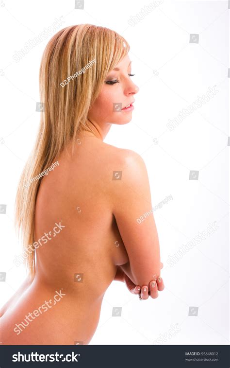 Nude Blonde Womans Upper Body Healthy Stock Photo 95848012 Shutterstock