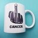 Fuck Cancer Coffee Mug Sublimated Coffee Mug Cancer Survivor Gift End