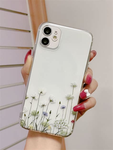 Dandelion Pattern Clear Phone Case In Clear Phone Case Design