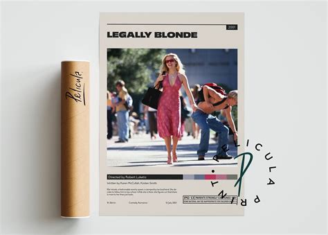 POSTER Legally Blonde Poster Robert Luketic Minimalist Movie Poster Vintage Retro Art
