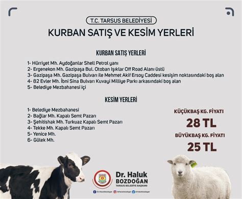 Tarsusta Kurbanl K Fiyatlar Belirlendi Mersin Haberleri