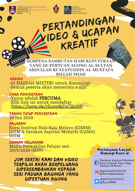 Pertandingan Video Dan Teks Ucapan Kreatif Sempena Sambutan Hari