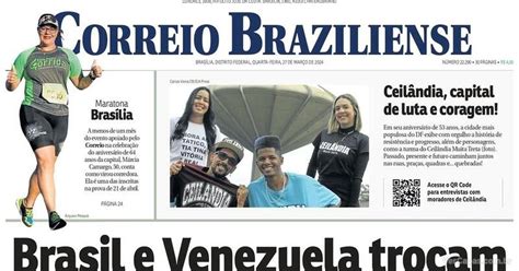 Capa Correio Braziliense Quarta De Mar O De