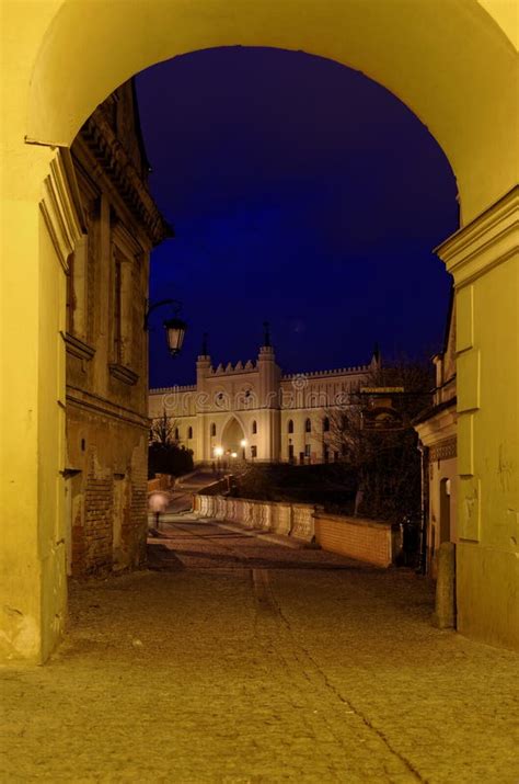 Night View of Medieval Castle. Editorial Stock Photo - Image of ...