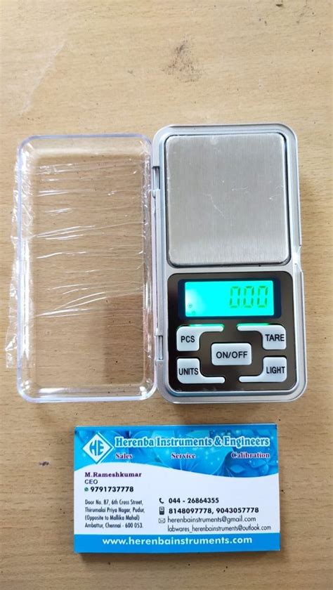 Digital Mini Pocket Weighing Scale With High Accuracy Big Display